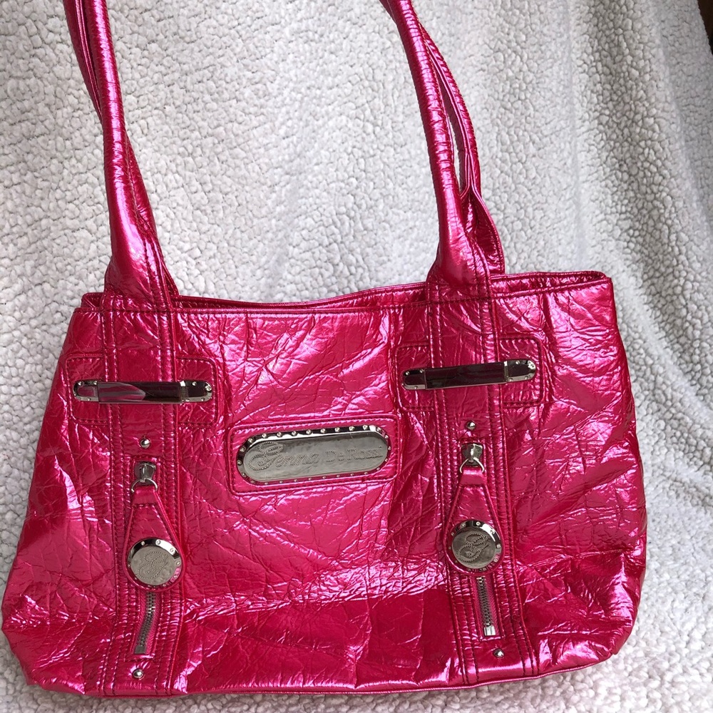 Pink metallic purse